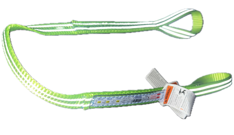 2 Inch - Polyester Hi-Viz Twisted Eye & Eye Web Sling - Type 4