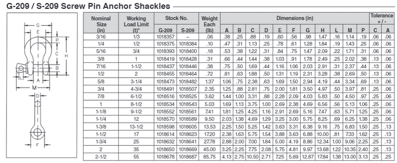 55T SPA SHK 2-1/2" S-209