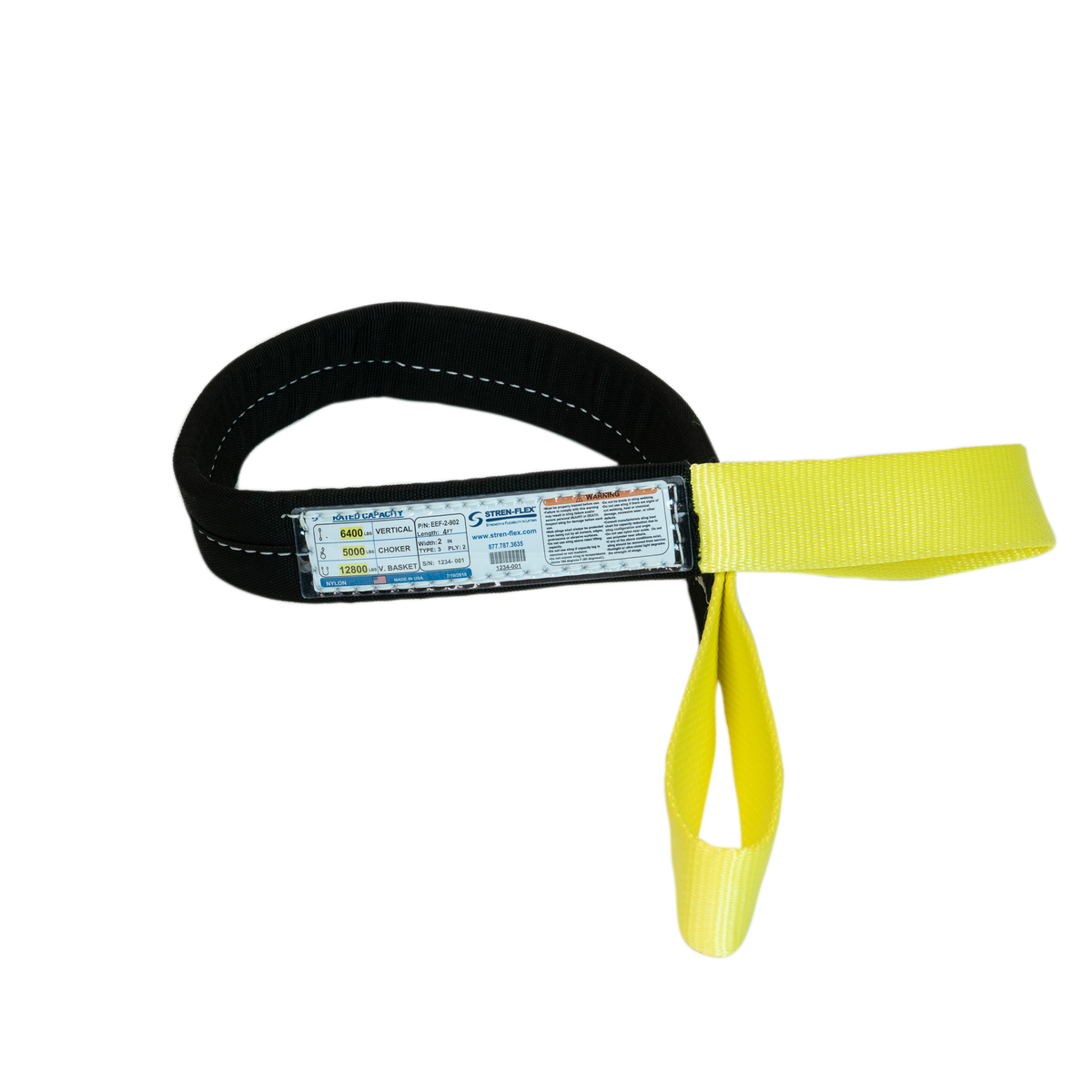 GORILLA-GUARD™ Covered Body Nylon Flat Eye & Eye Web Sling - Type 3