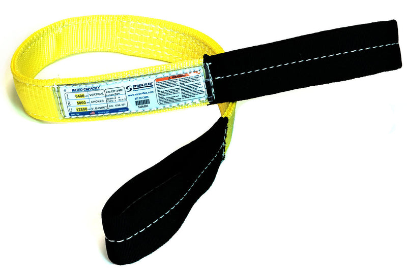 6 Inch - GORILLA-GUARD™ Completely Wrapped Nylon Twisted Eye & Eye Web Sling - Type 4