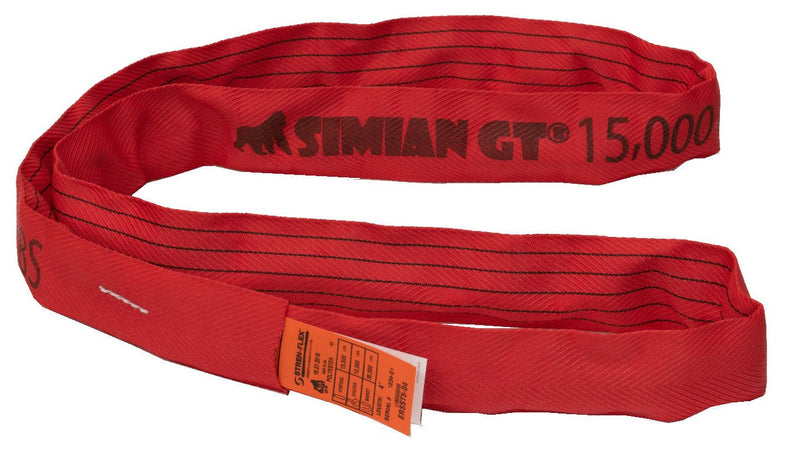 SIMIAN® GT Roundsling - Red - Endless - 15,000 lbs