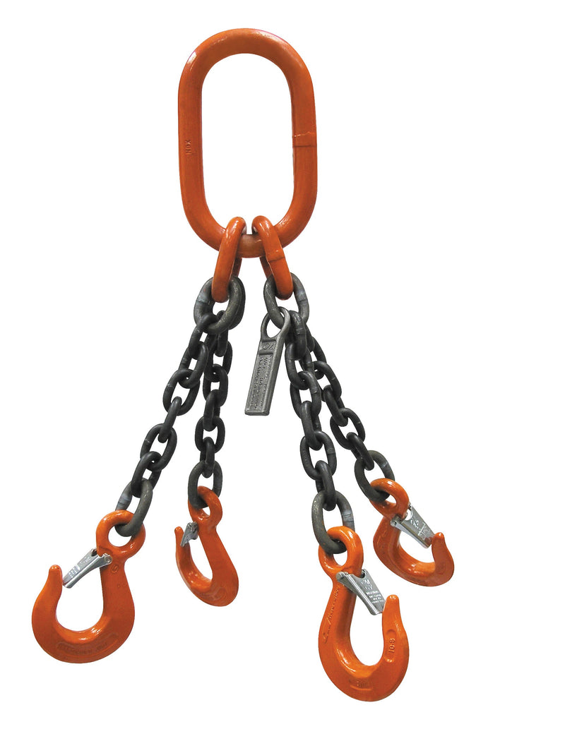 CM Grade 100 QOS 4 Leg Chain Sling - Clevlok Sling Hook